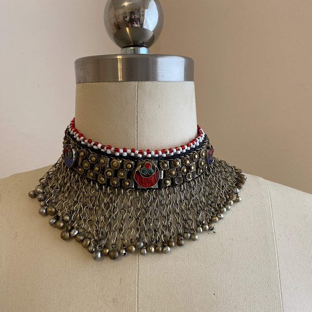 Silver Afghan Choker